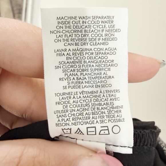 Cabi Bond High-Rise Wide Leg Trousers Gray Plaid Zipper Size 4 H4891 - Picture 6 of 6